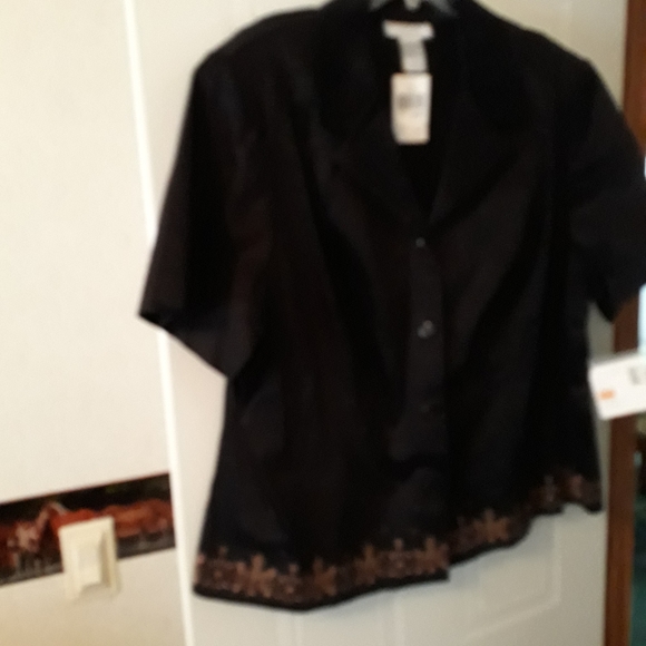 HOST PICK  Sag Harbor Short sleeve top/jacket, NWT - Picture 5 of 5